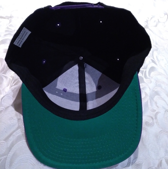 Forest awakening snapback in black and purple. Adjustable back - Picture 3 of 11